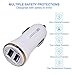 Earldom Galaxy S8 S9/Plus/Note 8 Fast Car Charger Adapter and 6ft USB Type C to A Cable Cord For Samsung,LG G6 G5 V30 V20, HTC U11/HTC 10,Qualcomm Quick Charge 3.0 and 2.4A Two Port