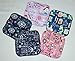 2 Ply World Of Science Flannel Washable Kids Lunchbox Napkins 8x8 inches 5 Pack - Little Wipes (R) Flannel