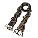 Trendy Multi Color Glitter Fashion Scarf, v1 (blk)
