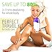 GULUBO Electric Depilatory Wax Heater Hair Removal Kit with 2 Hard Depilatory Wax & Paper, Portable Wax Warmer for Travel