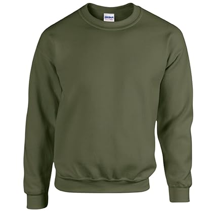 Heavy Blend Crewneck Sweatshirt - Farbe: Military Green - Größe: M