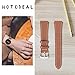 for Fossil Gen 4 Q Venture HR Women Bands,ViCRiOR Softer Genuine Leather Quick Release Strap Replacement Wrist Watch Band for Fossil Gen 4 Q Venture HR/Gen 3 Q Venture, Brown