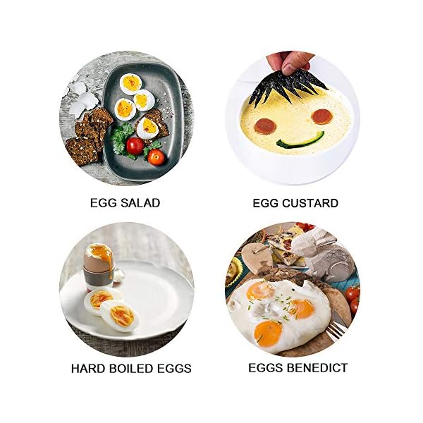 VOBAGA Electric Egg Cooker, Rapid Egg Boiler with Auto Shut Off for