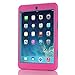 HT Ultra Slim Hybrid Dual Layer Protective Case for iPad mini 1 / 2 / 3 - Rosered