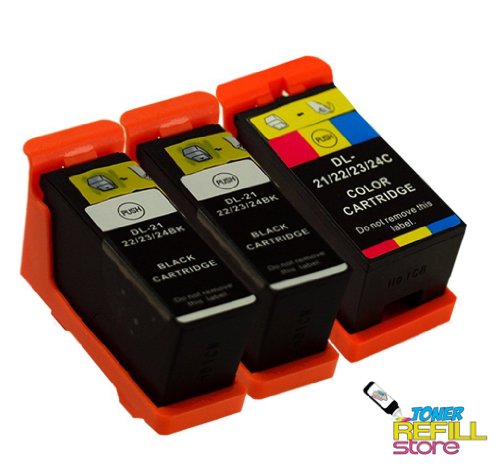 3 Pack for Dell Series 21, Series 22, Series 23, Series 24, V313, V313W, V515W, P153W, P713W