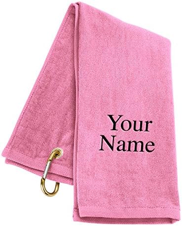 Trifold LLC Personalized Golf Towel - Pink