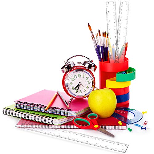 Chuangdi 20 Pieces 12 Inch Plastic Rulers, Straight Ruler Office Rulers School Rulers (Clear) - Thumbnail 5