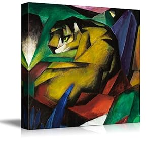The Tiger by Franz Marc Print Famous Painting Reproduction