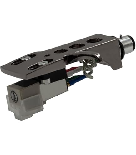 My Needle Store AT3600 HS - High Quality Mounted Cartridge Assembly, Compatible With Most 1/2'' SME Connector Turntable With A Curved Tonearm, Multiple Color Choices (Black
