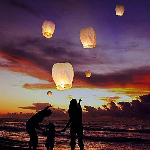 Chinese Lanterns (10Pack) Sky Lanterns ECO Friendly Paper Lanterns 100