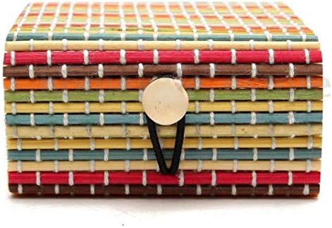 Treasure Buy Small Necklace Earrings Bamboo Debris Box Soap Box Wooden Case Jewelry Storage Boxes Holder.