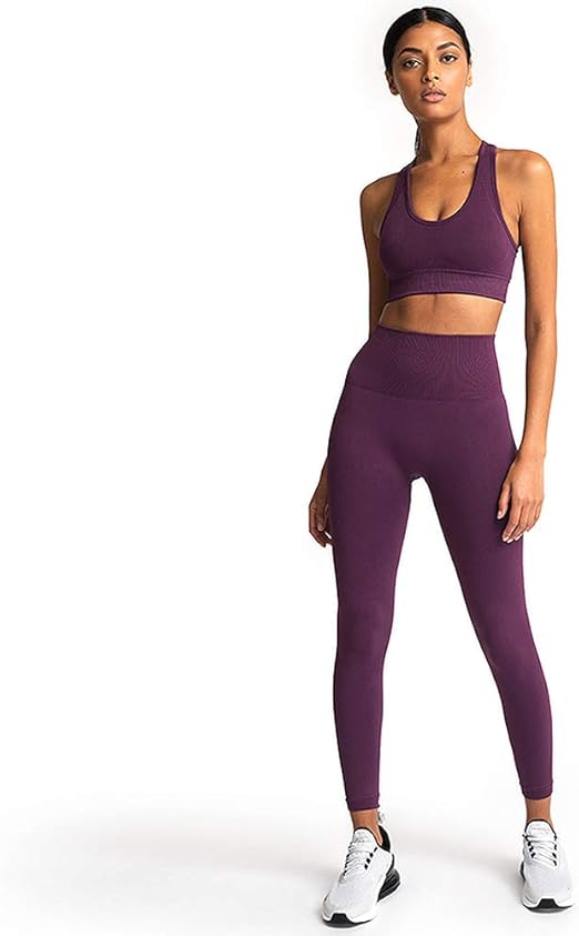 XYAIPR Ropa de Yoga, Traje de Fitness, Mujer, Conjunto de Dos ...