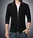 KIWEN Men's Cotton Slim Fit Outwear Coat Jacket,Black,US M/Tag size: XXL