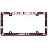 WinCraft Texas A&M Aggies Official NCAA 12 inch x 6 inch Plastic License Plate Frame 900708