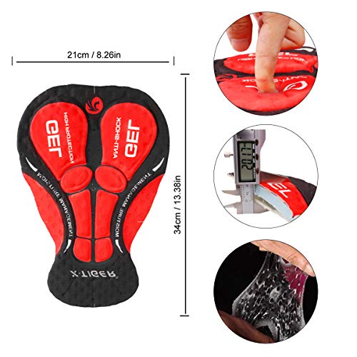 image for X-TIGER Men's Cycling Jersey Set,Biking Short Sleeve Set with 5D Gel P