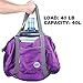 WANDF For Spirit Airlines Personal Item Bag 18x14x8 Foldable Travel Duffel Carry on Weekender Overnight for Women Men