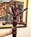 Frenchi Home Furnishing Traditional Spinning Top Wooden Coat Rack, Cherry