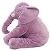 LOVOUS Super Soft Cute Big Stuffed Elephant Plush Doll, Baby Elephants Toys (Purple)
