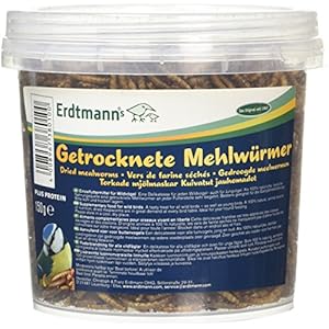 Erdtmanns Gedroogde meelwormen, per stuk verpakt (1 x 150 g)