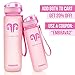 Embrava Best Sports Water Bottle - 32 oz - Spillproof & Leakproof - Lightweight Tritan, Reusable, BPA-Free - Gym & Hiking Ready - Wide Mouth, Flip Top Lid, Oz Markings, No Leak Design - Pink