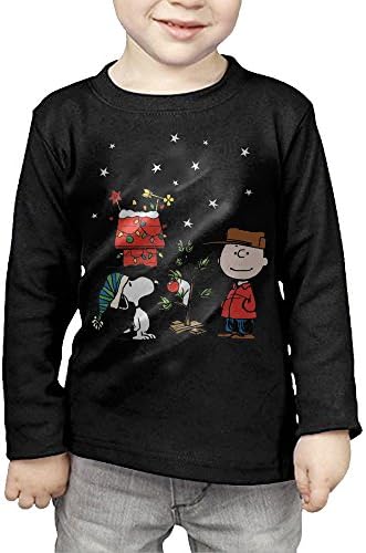 Charlie Brown Peanuts Snoopy Christmas Toddler Long Sleeve Cotton Tee