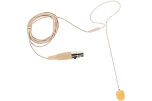 Single Ear Earset Headworn Over Ear Hanging Headset Microphone Mini XLR 3 Pin TA3F Plug Compatible with