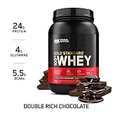 OPTIMUM NUTRITION GOLD STANDARD 100% Whey Protein Powder, Double Rich Chocolate 2 Pound (Packaging May Vary)