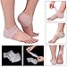Mudder 2 Pair Heel Socks Heel Sleeves Silicone Gel Socks for Cracked Foot Skin Care, Reduce Pressure on Heel and Relief Heel Pain, 4 Pieces