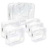 APREUTY Clear Makeup Bags, TSA Approved 6Pcs