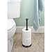 iDesign York Metal Toilet Paper Reserve, Free-Standing Tissue Organizer for Bathroom Storage, 5