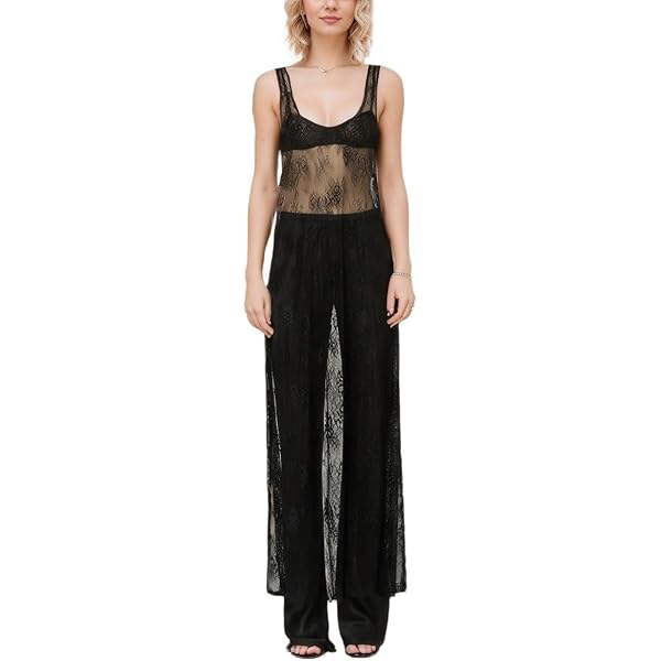 ZIUMUDY Sexy Deep V-Neck Long Sleeve Lace Beach See-Through Maternity Maxi Dress (Small, Black) at Amazon Women's Clothing store ZIUMUDY Sexy Deep V-Neck Long Sleeve Lace Beach See-Through Maternity Maxi Dress (Small, Black) at Amazon Women's Clothing store