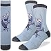 Good Luck Sock Men's Samurai Sushi Fish Crew Socks, Shoe size 8-13, Blue