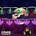 Twinkle Star Halloween Lights, 40 LED 22 FT Purple Bat and Green Spider String Light Battery Operated Indoor Holiday Party Home Decoration