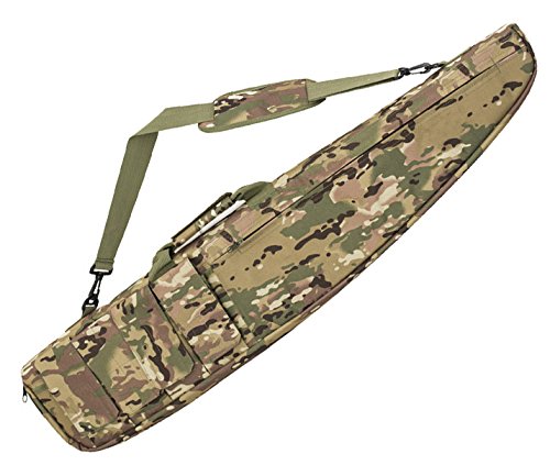 LUVODI 39/47 Inch Tactical Rifle Case Waterproof Soft Padded Carbine Air-Soft Sniper Gun Bag Fishing Rod Shotgun Hunting Bag Gun Case Storage Shoulder Strap 4 Magazine Pouches - Thumbnail 4