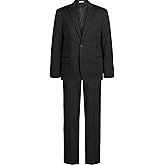 Calvin Klein Boys' 2-piece Formal Suit Set, Single Breasted Jacket & Straight Leg Dress Pants