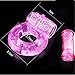 ALIGAGA-4pcs/Vibration Delay Ring Silicone Massage Ring (Pink)