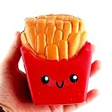 Wakeu Fries Squishy Soft Jumbo Food Squishies Slow Rising Toy Scented Stress Relief Toy (Fries / 4.0 inch)