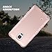 ULAK Note 4 Case, Galaxy Note 4 Case, Shock Resistance Anti Slip Note 4 Case Hybrid with Soft Flexible Inner Silicone Skin Protective Case Hard Cover(Rose Gold)