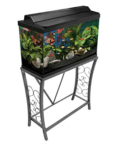 Aquatic Fundamentals Aquarium Stand, 29 Gallon, Gray