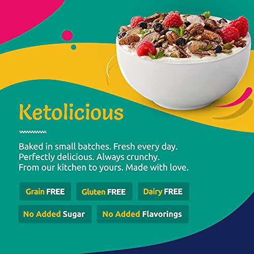 Blueberry Keto Granola 3g Net Carb Snack Low Carb Nut Cereal