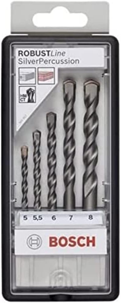 Bosch Concrete Drill Bit Set 5–8 mm Percussion Silver