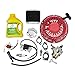 Everest Brand Tune Up Kit for Honda GX390 Recoil Carburetor Ignition Coil Spark Plug Air Filter 10W30 Oil On/Off Switch