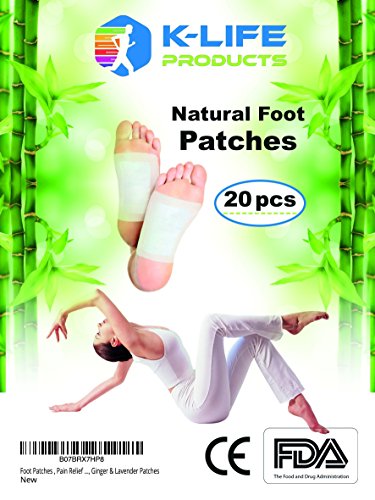 Foot Patches |Foot Pads | Natural and Premium Ingredients | Foot Pain Relief | Improve Sleep & Feel Better | FDA Certified Foot Patches | Ginger and Lavender Foot Patches| Foot Care | Health Care