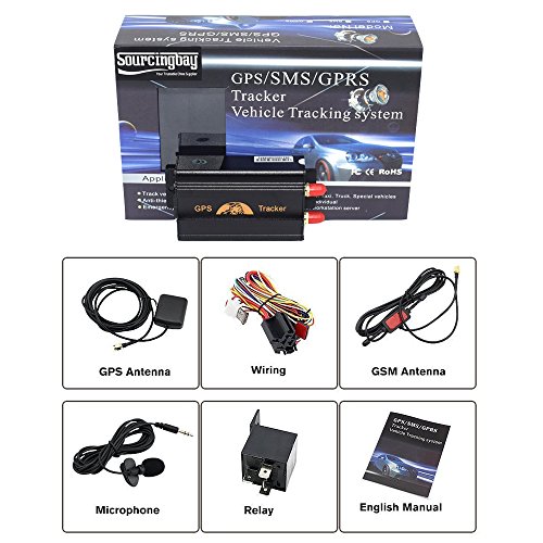 Sourcingbay Gps Tracker for Vehicles Tk103a Gps Gsm/GPRS Car Alarm Anti-Theft Realtime Google Map Tracking Device - Thumbnail 6