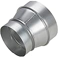Air Duct Reducer 5" to 4", A-KARCK Round Duct Adapter Galvanized Steel for Inline Ventilation System, Connect Pipe with Duct Fan or Dryer Vent