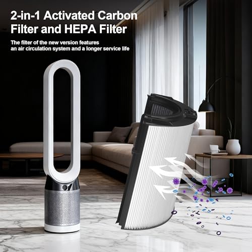 Replacement Filter for Dyson Pure Hot Cool Air Purifier,Compatible with Dyson HP04 TP04 DP04 PH04 HP09 TP09 HP07 TP07 PH03 PH01,2-in-1 Activated Carbon Filter Filter for Dyson Air Purifier