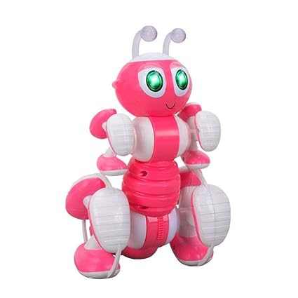 VIPECO RC Ant Robot Toy Talking Dialogue Robot Intelligent Programming Toy (Pink) Reliable Quality Material: Environmentally Friendly raw Materials and Electronic Components