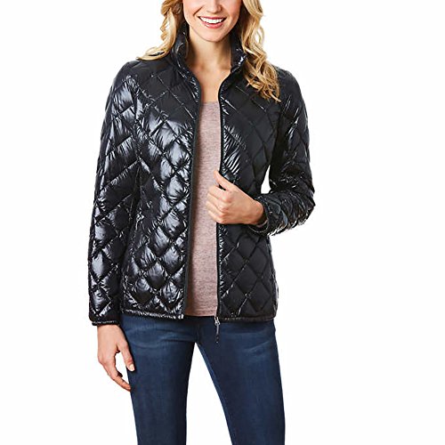 Packable Ultra light down jacket (Medium, Black)