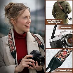 Art Tribute Camera Strap For All DSLR Camera. Red