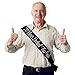 “70 Never Looked This Good” Black Glitter Satin Sash – Happy 70th Birthday Party Supplies, Ideas and Decorations- Funny Birthday